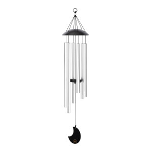 Chimes Sonic Energy Moon 32", Argent