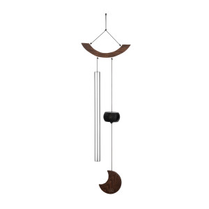 Chimes Sonic Energy Moon 35", Argent