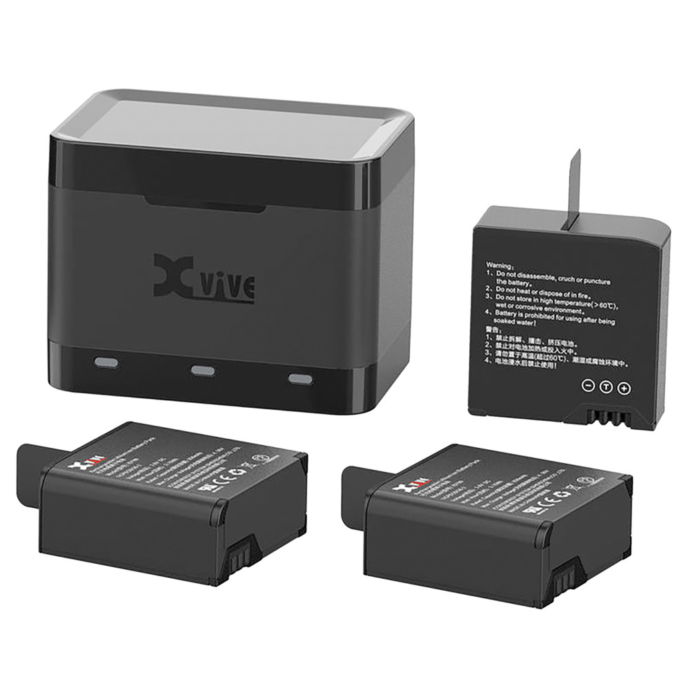 X-vive Chargeur Et 3 Batteries Pour U5