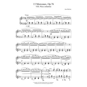 13 Morceaux, Op.76 - VIII. Piece Enfantine