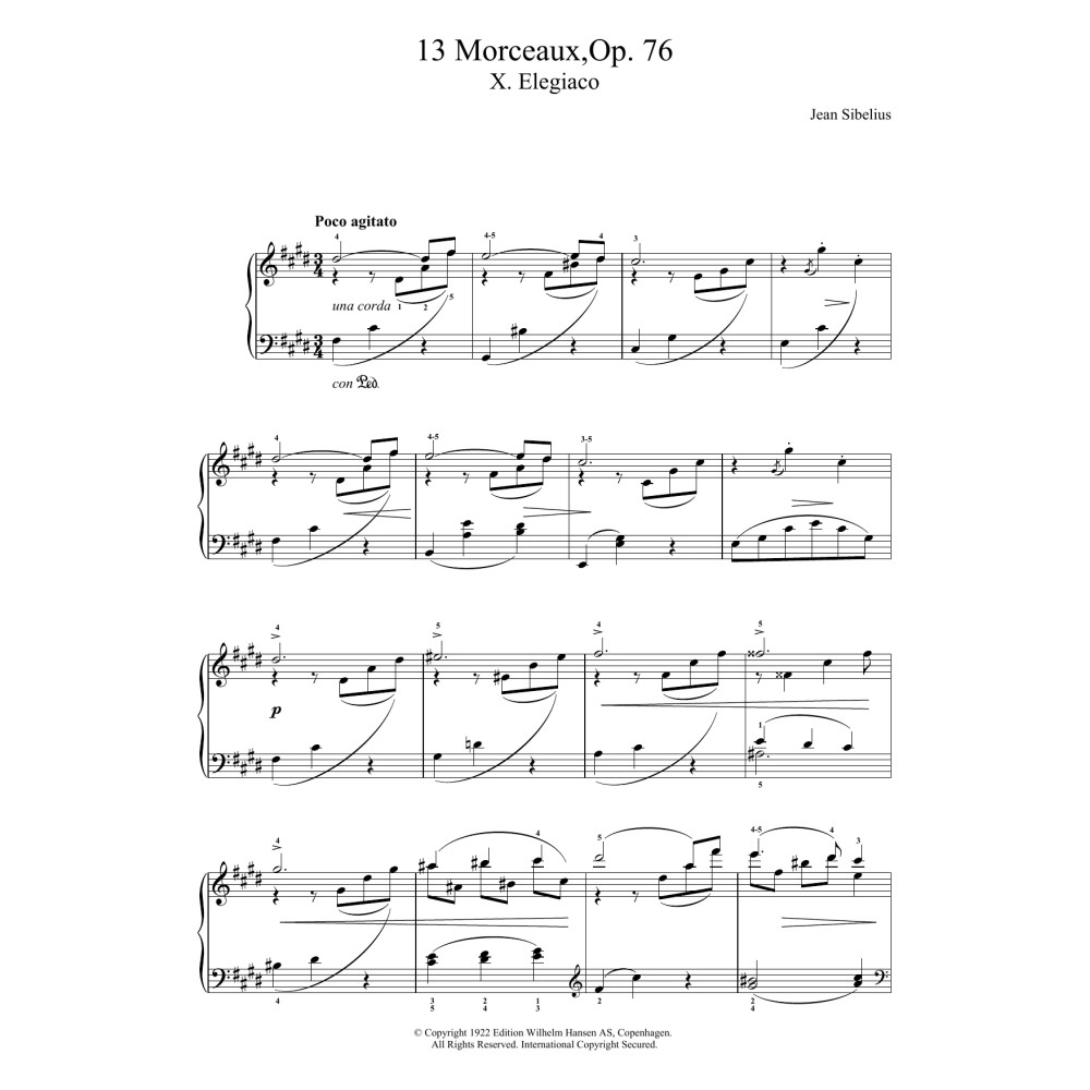 13 Morceaux, Op.76 - X. Elegiaco