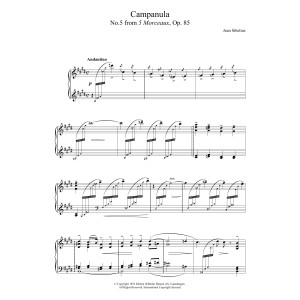 5 Morceaux, Op.85 - V. Campanula