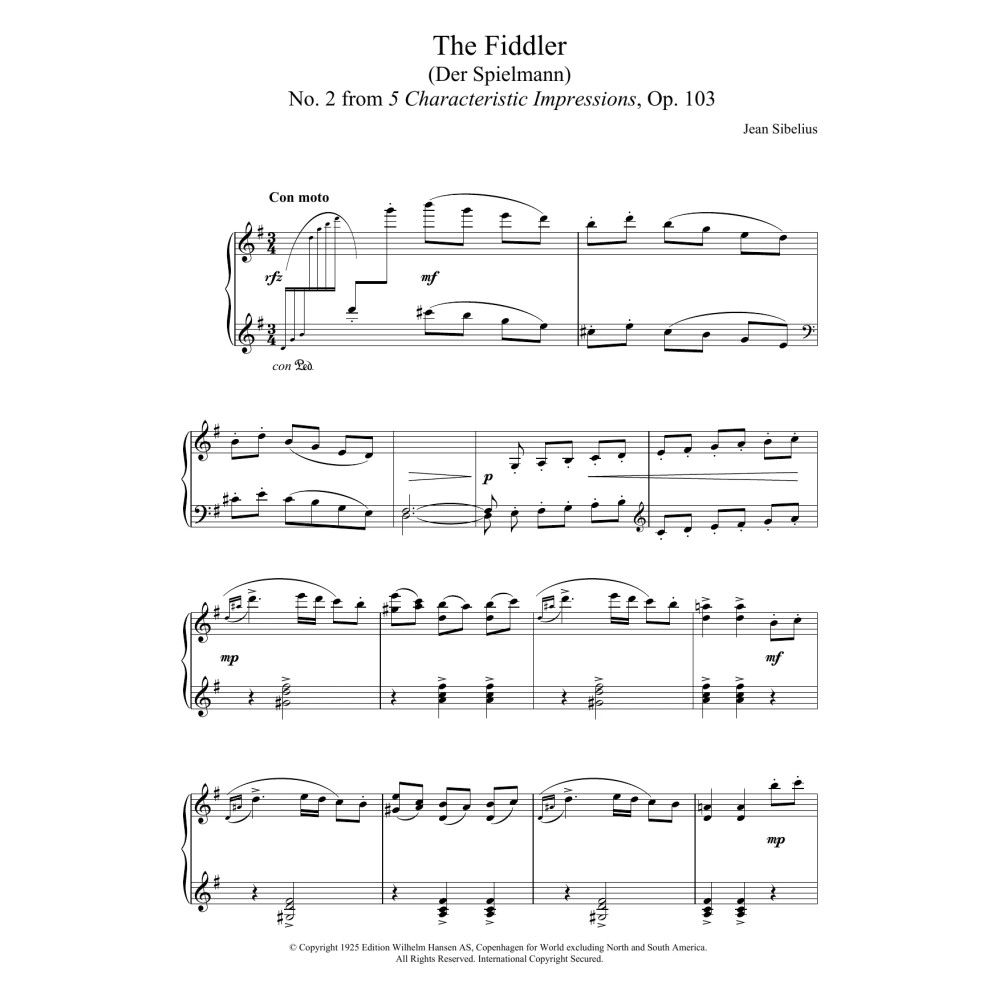 The Fiddler (From 5 Characteristic Impressions, Op.103)