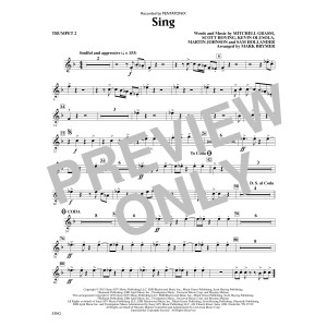 Sing (arr. Mark Brymer) - Trumpet 2
