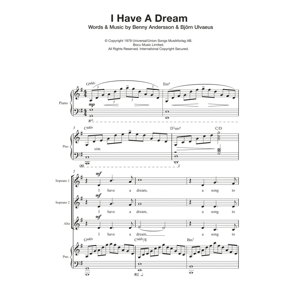 I Have A Dream (Arr. Quentin Thomas)
