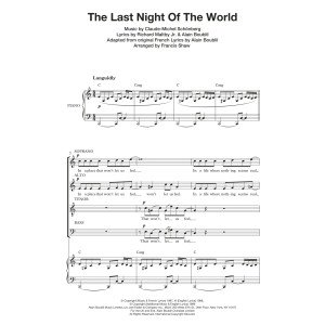 The Last Night Of The World (from Miss Saigon) (arr. Francis Shaw)