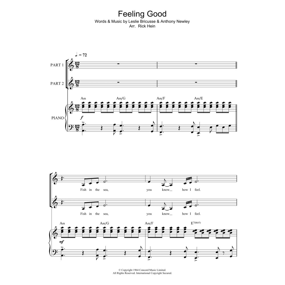 Feeling Good (Arr. Rick Hein)