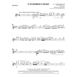 O Wondrous Night - Flute 1
