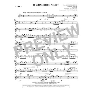 O Wondrous Night - Flute 2