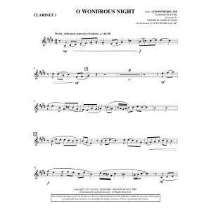O Wondrous Night - Bb Clarinet 1