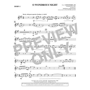 O Wondrous Night - F Horn 1
