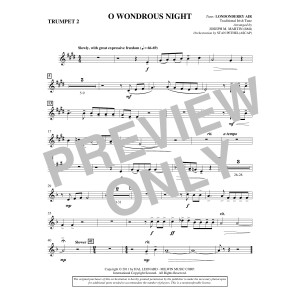 O Wondrous Night - Bb Trumpet 2