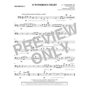O Wondrous Night - Trombone 2