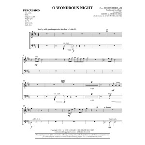 O Wondrous Night - Percussion