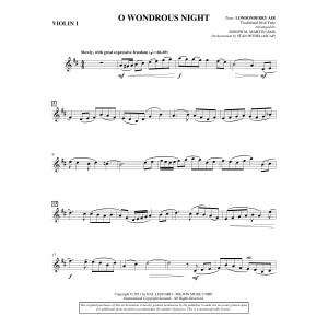 O Wondrous Night - Violin 1