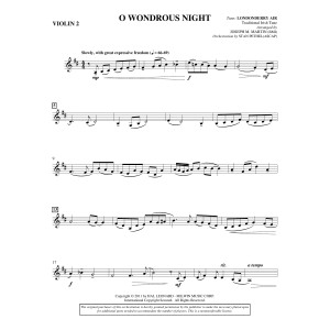 O Wondrous Night - Violin 2