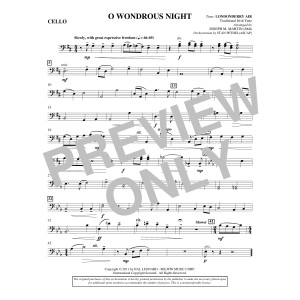 O Wondrous Night - Cello