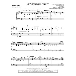 O Wondrous Night - Keyboard String Reduction
