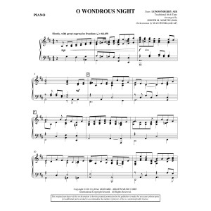O Wondrous Night - Piano