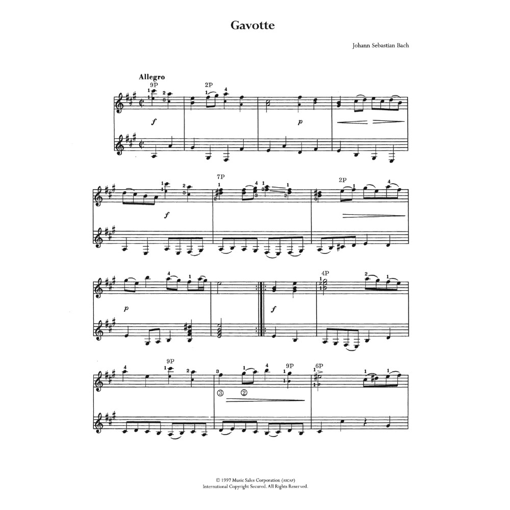 Gavotte (from French Suite No. 5)