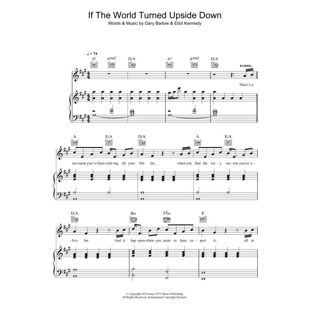 If The World Turned Upside Down (from 'Finding Neverland')