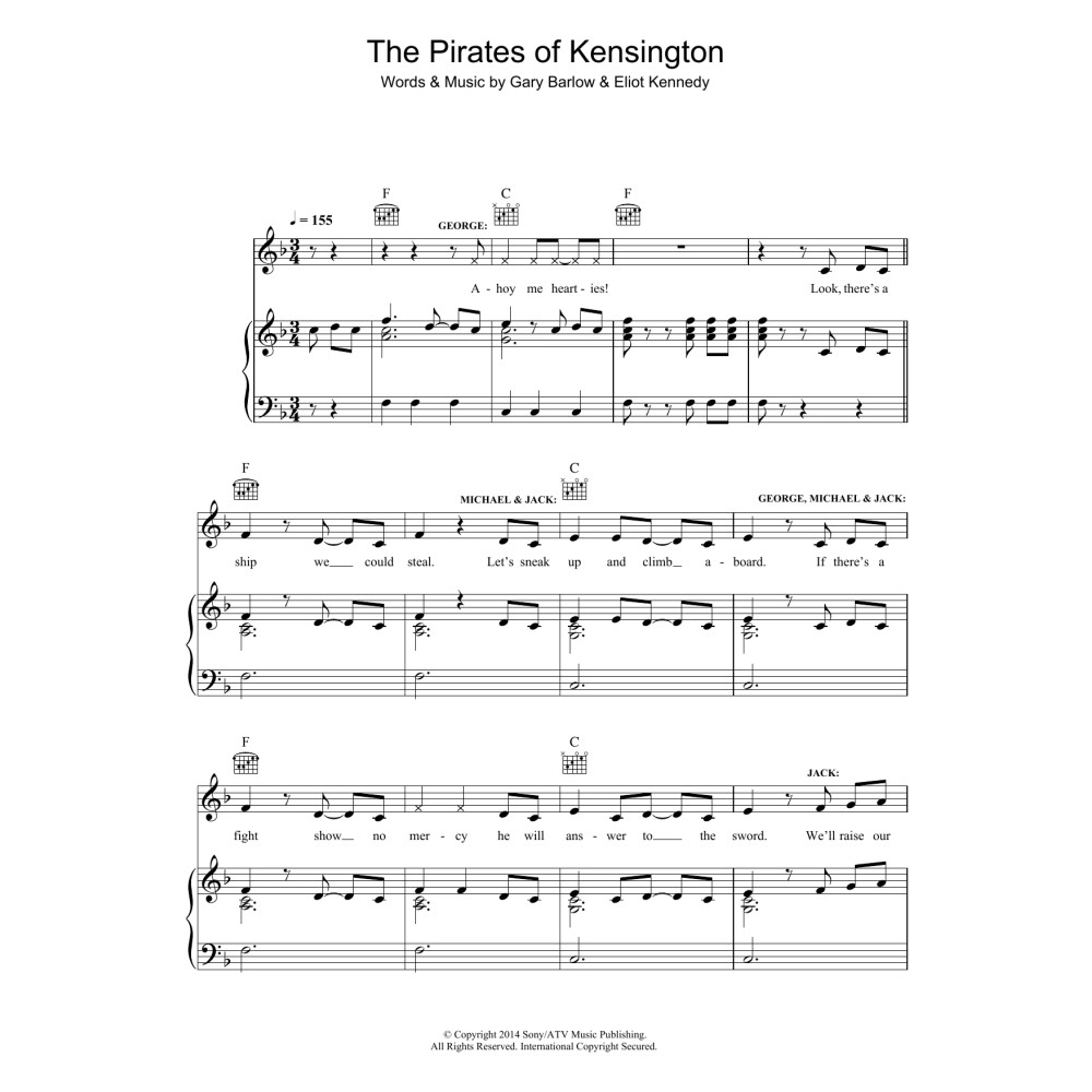 The Pirates Of Kensington (from 'Finding Neverland')