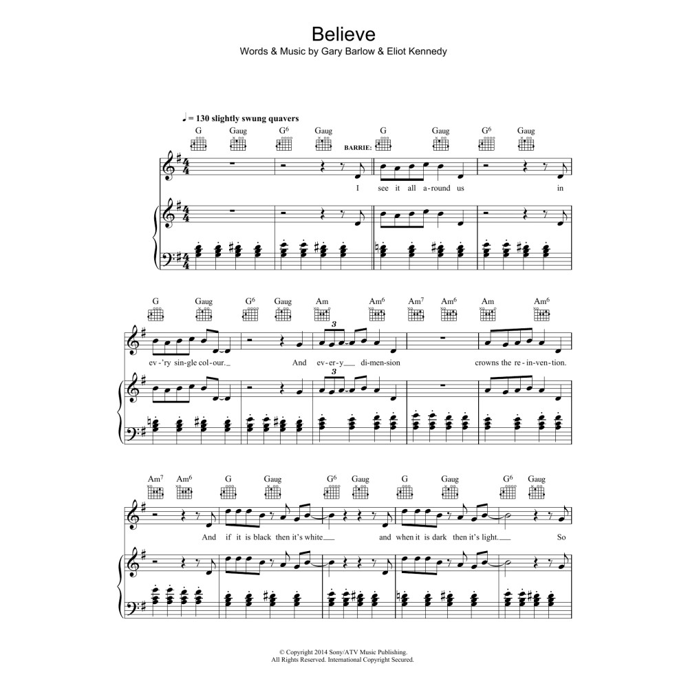 Believe (from 'Finding Neverland')