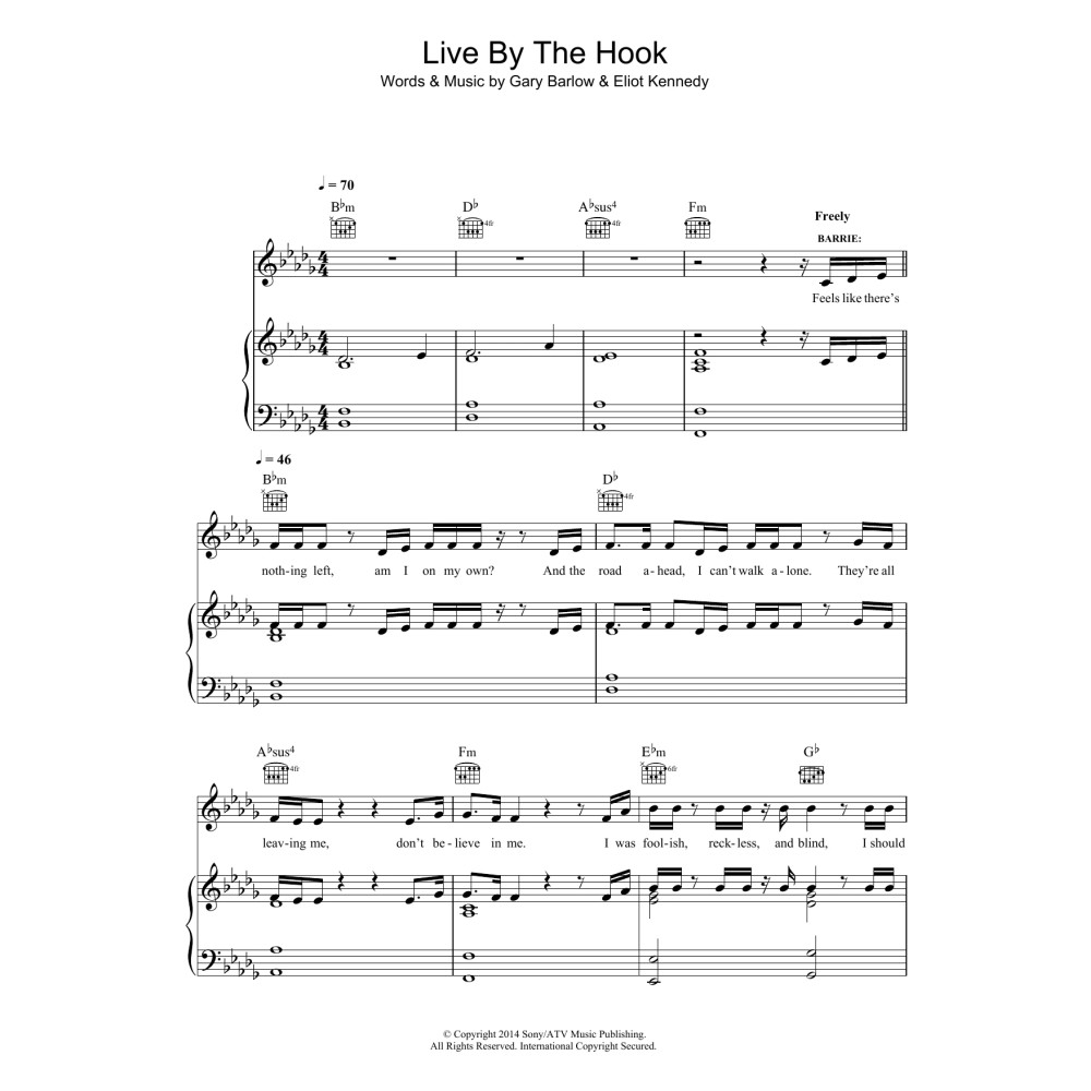 Live By The Hook (from 'Finding Neverland')