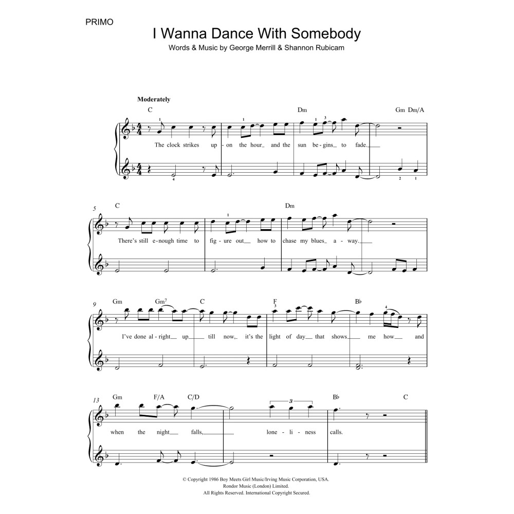 I Wanna Dance With Somebody (Who Loves Me)