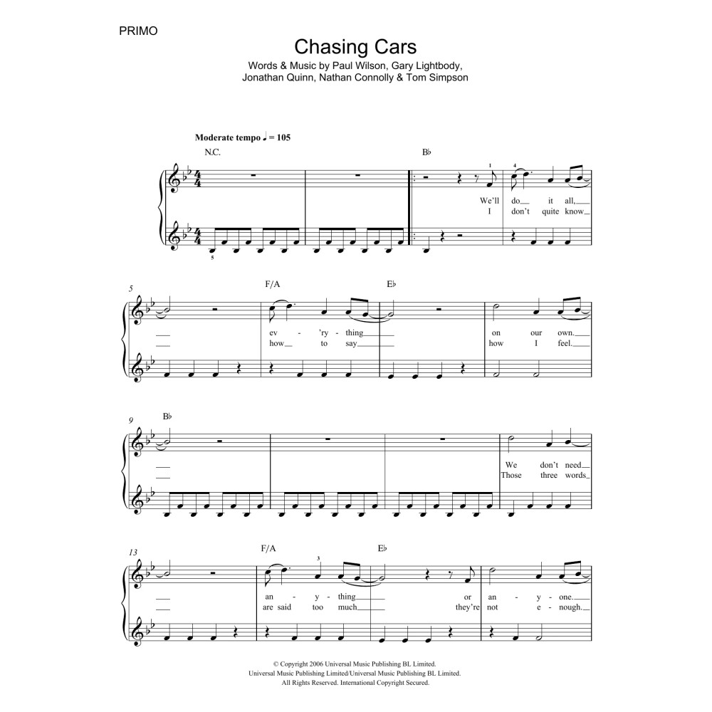 Chasing Cars
