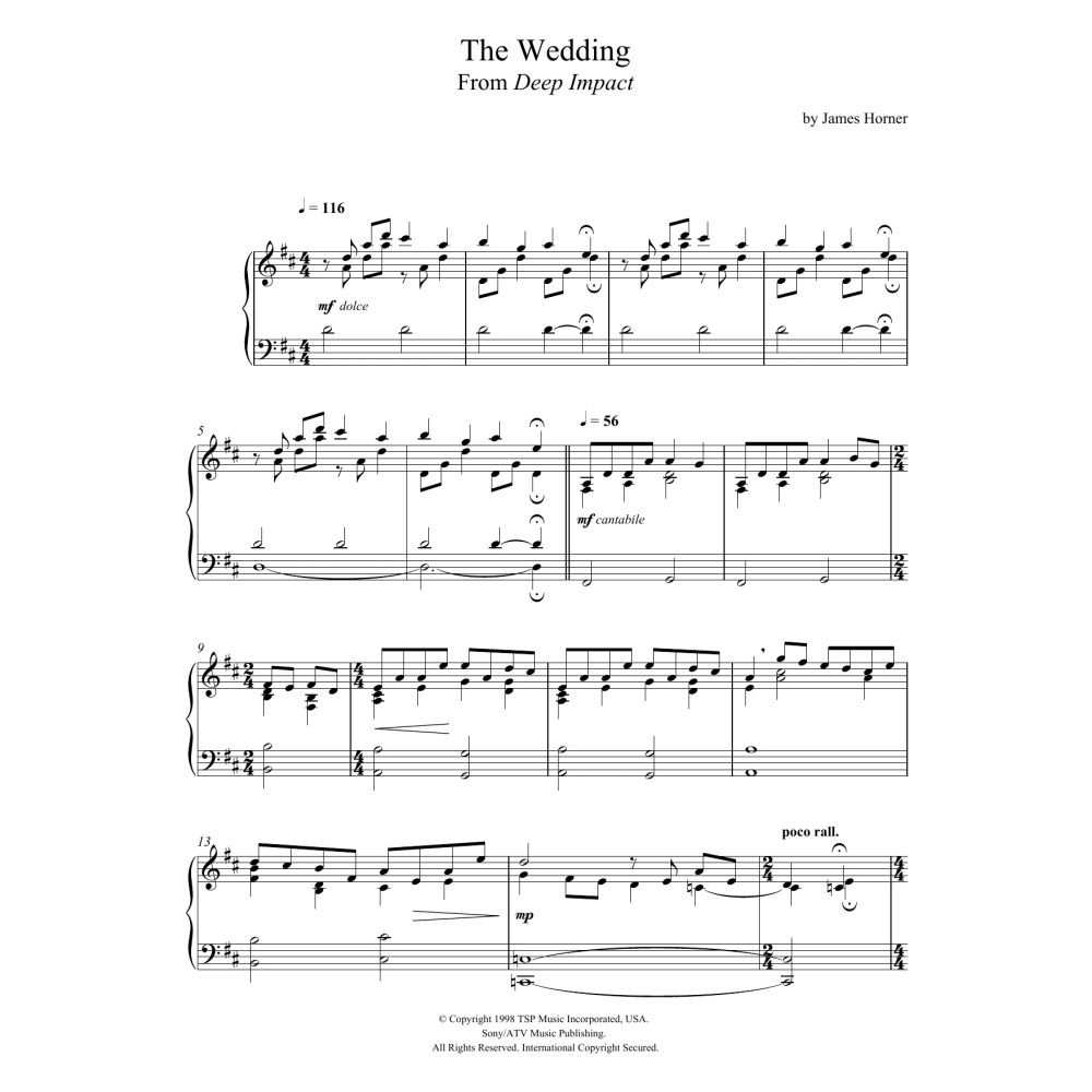 The Wedding (From 'Deep Impact')