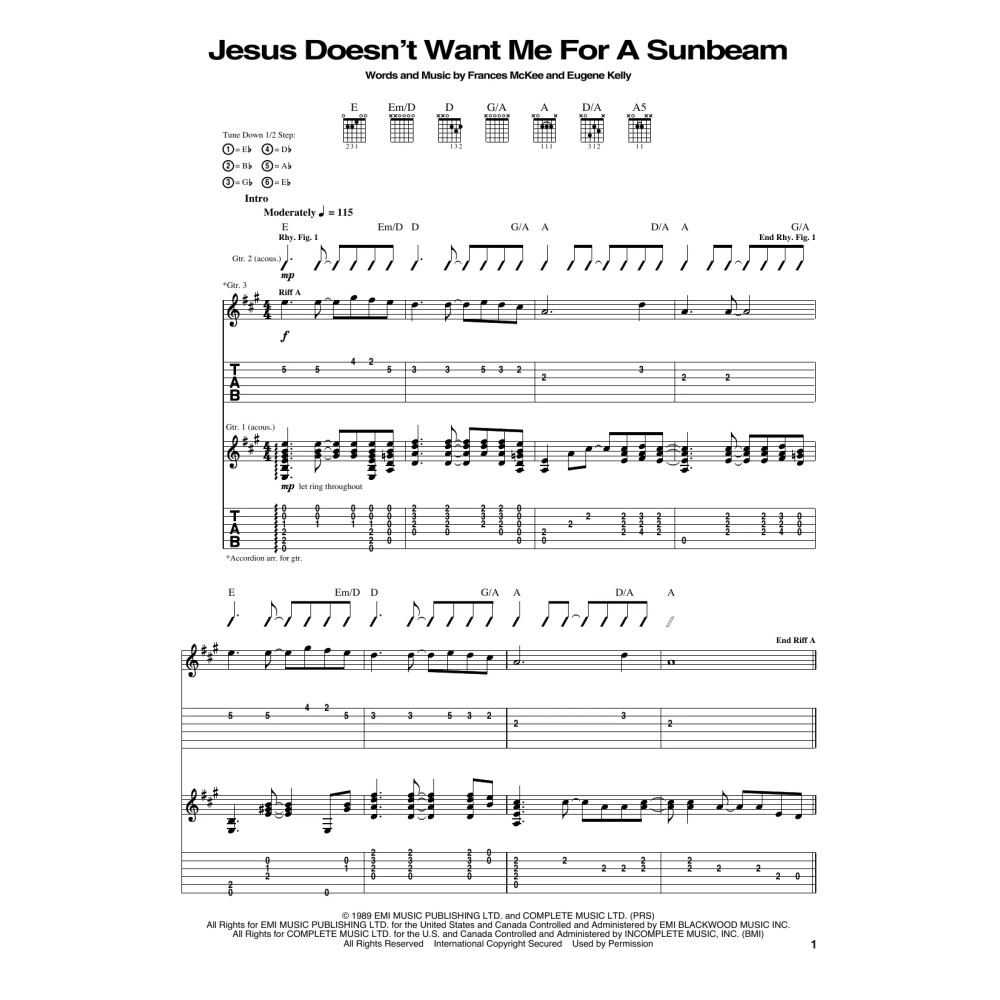 Jesus Doesn't Want Me For A Sunbeam