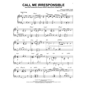 Call Me Irresponsible [Jazz version] (arr. Brent Edstrom)