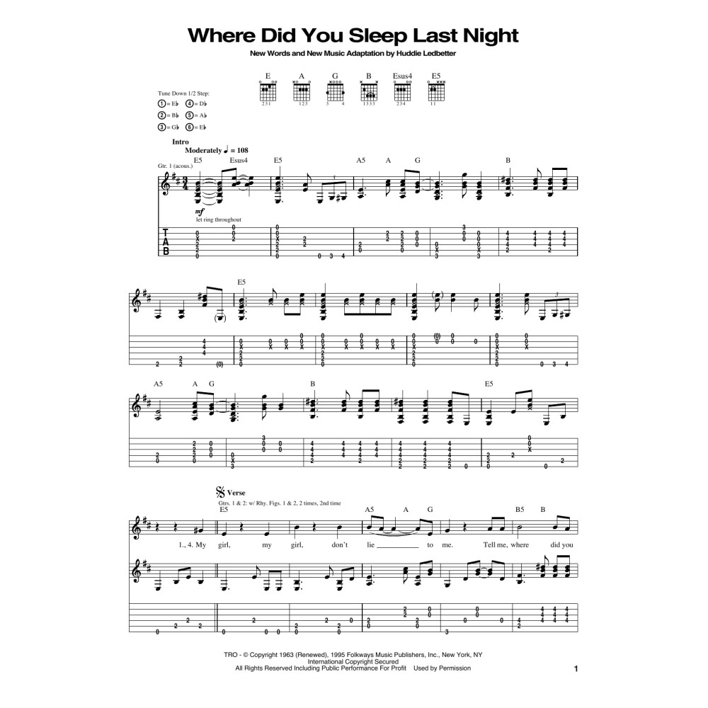 Where Did You Sleep Last Night