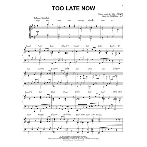 Too Late Now [Jazz version] (arr. Brent Edstrom)