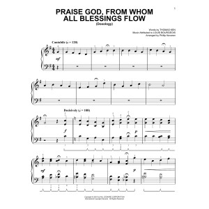 Praise God, From Whom All Blessings Flow [Classical version] (arr. Phillip Keveren)
