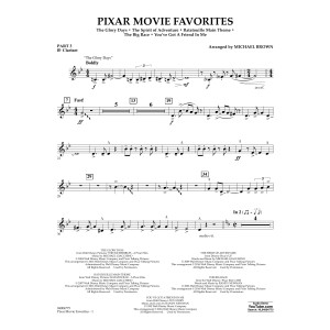 Pixar Movie Favorites - Pt.3 - Bb Clarinet