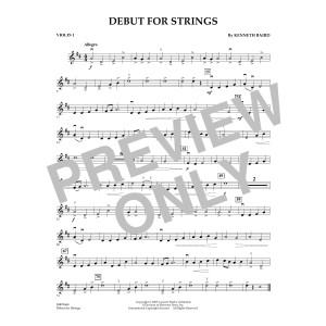 Debut for Strings - Violin 1