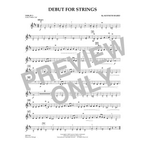 Debut for Strings - Violin 3 (Viola Treble Clef)