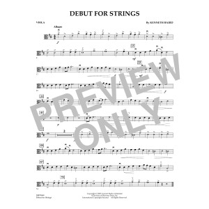 Debut for Strings - Viola
