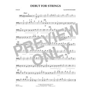 Debut for Strings - Cello