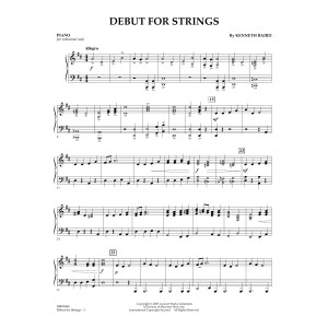 Debut for Strings - Piano