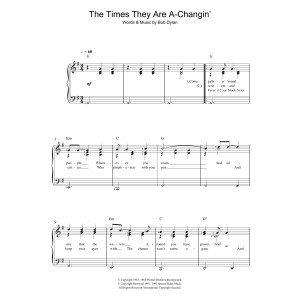 The Times They Are A-Changin'