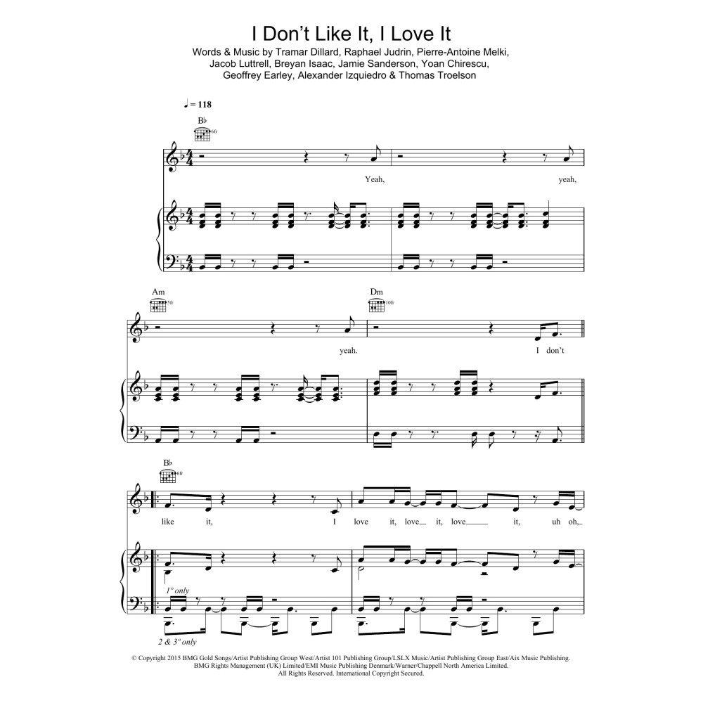 I Don't Like It, I Love It