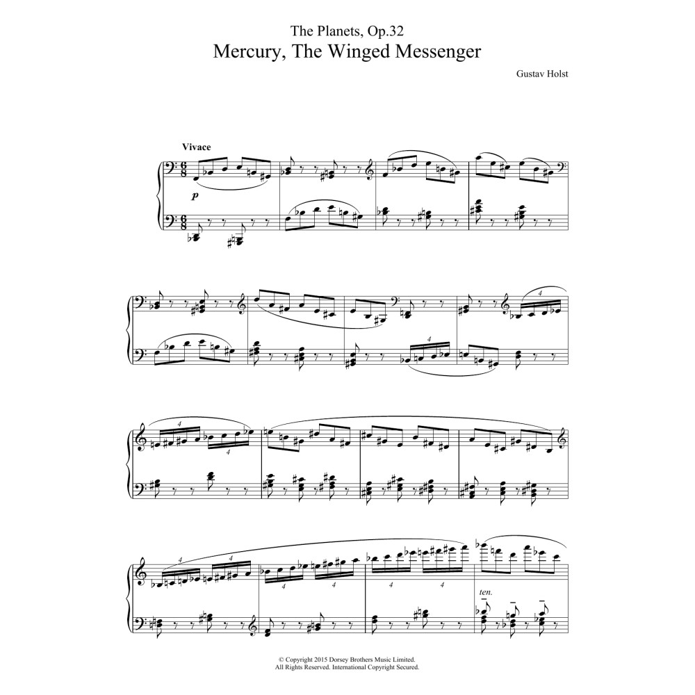 The Planets, Op. 32 - Mercury, The Winged Messenger