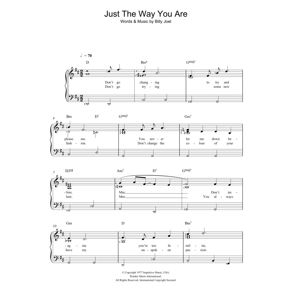 Just The Way You Are