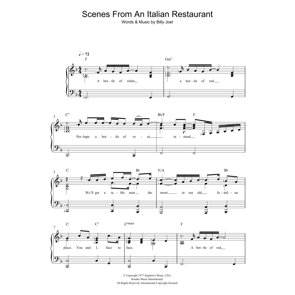 Scenes From An Italian Restaurant