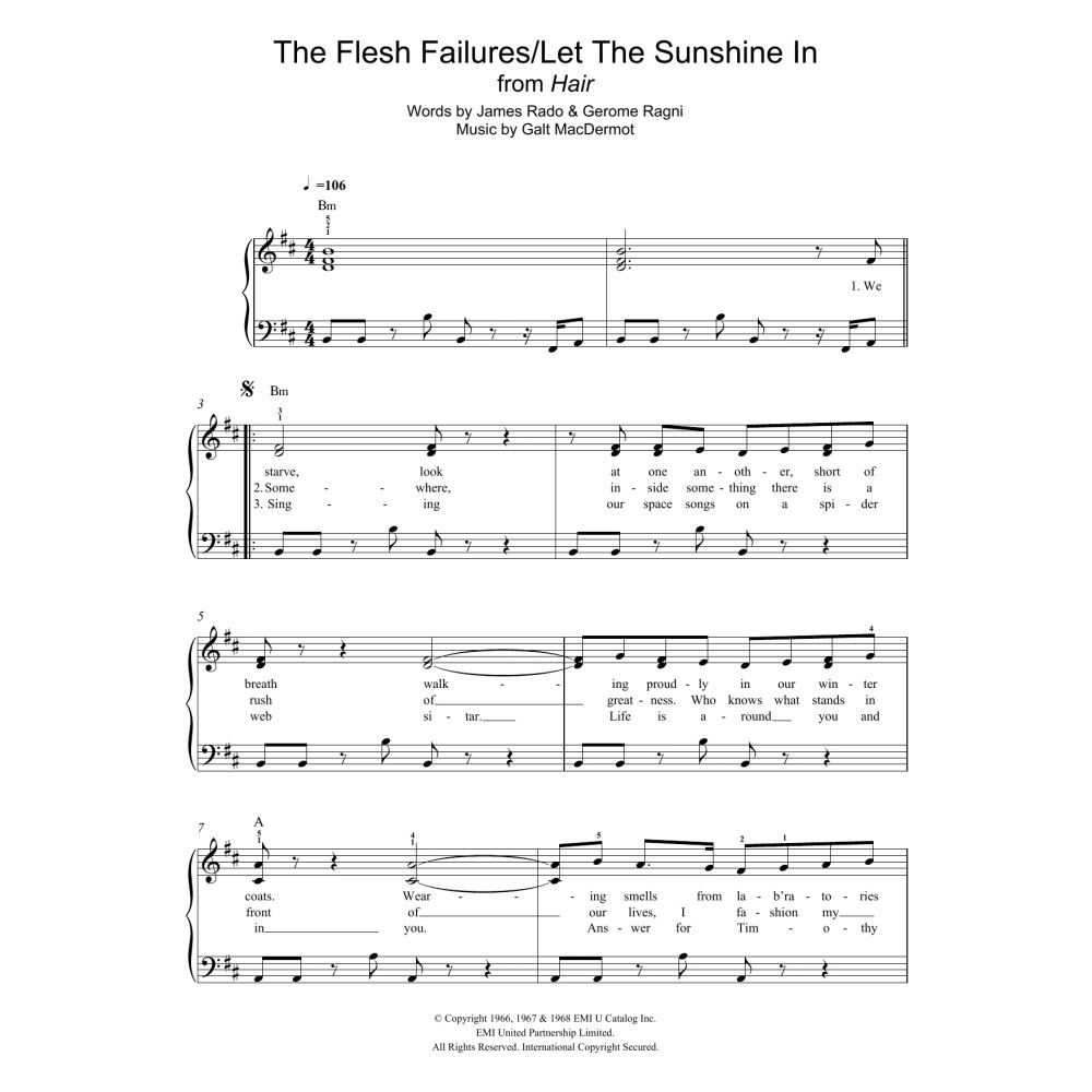 The Flesh Failures (Let The Sunshine In) (from 'Hair')