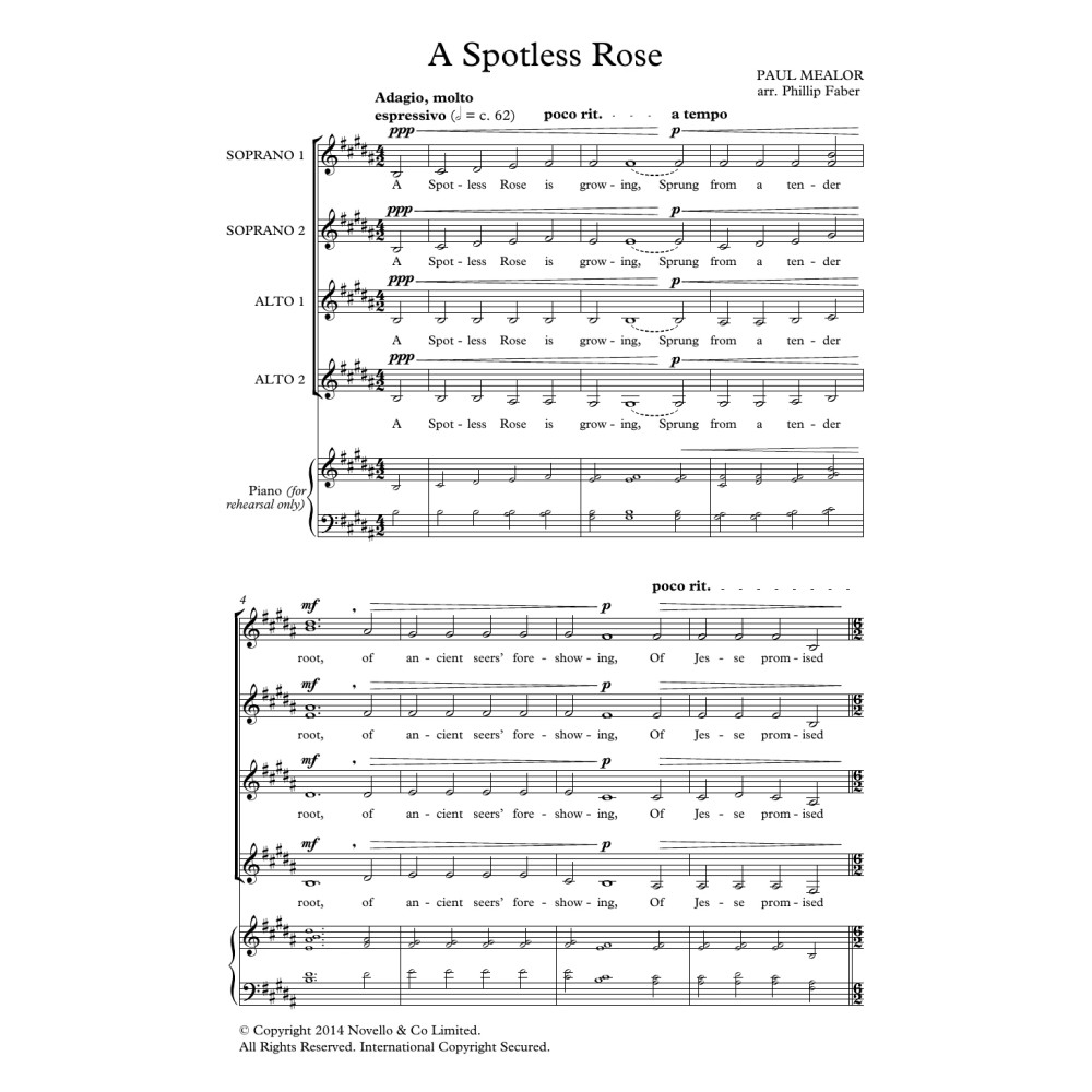 A Spotless Rose (arr. Phillip Faber)