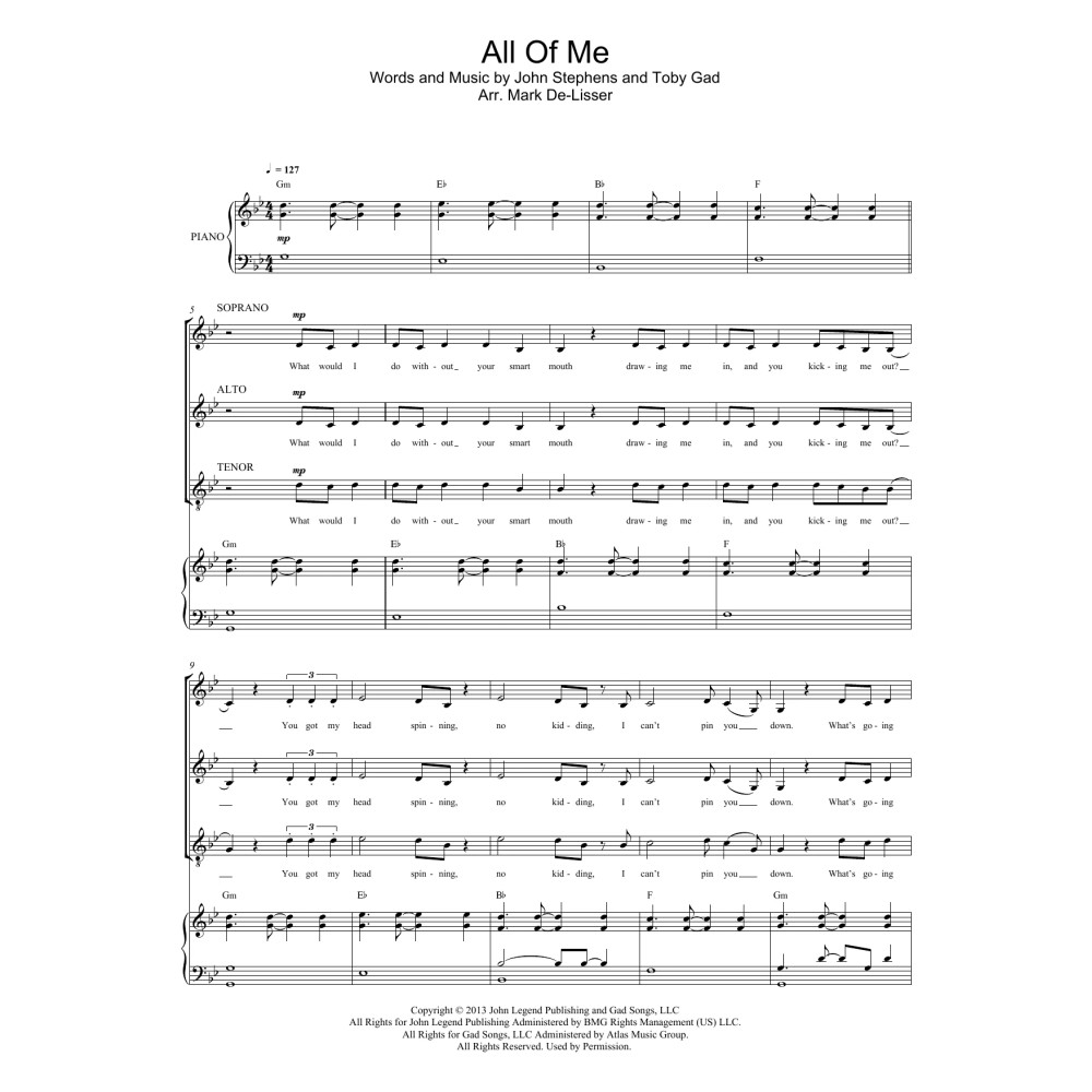 All Of Me (arr. Mark De-Lisser)